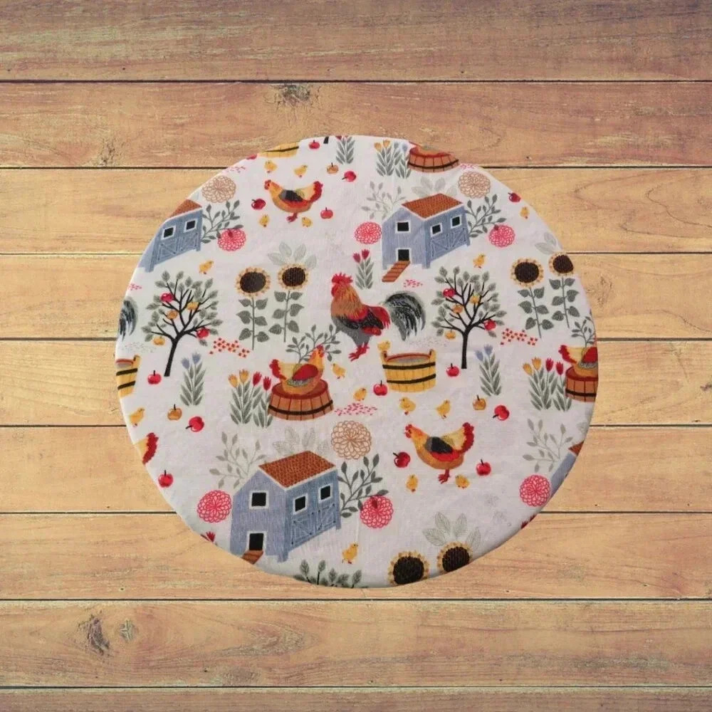 Kitchenaid Bowl Cover, Reversible Chickens and Floral